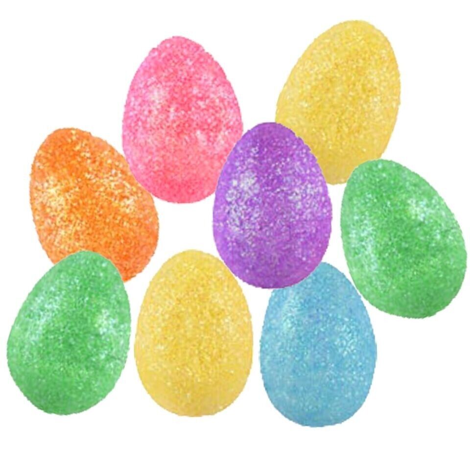 Glitter Easter Egg Decorations (4cm) 8pc