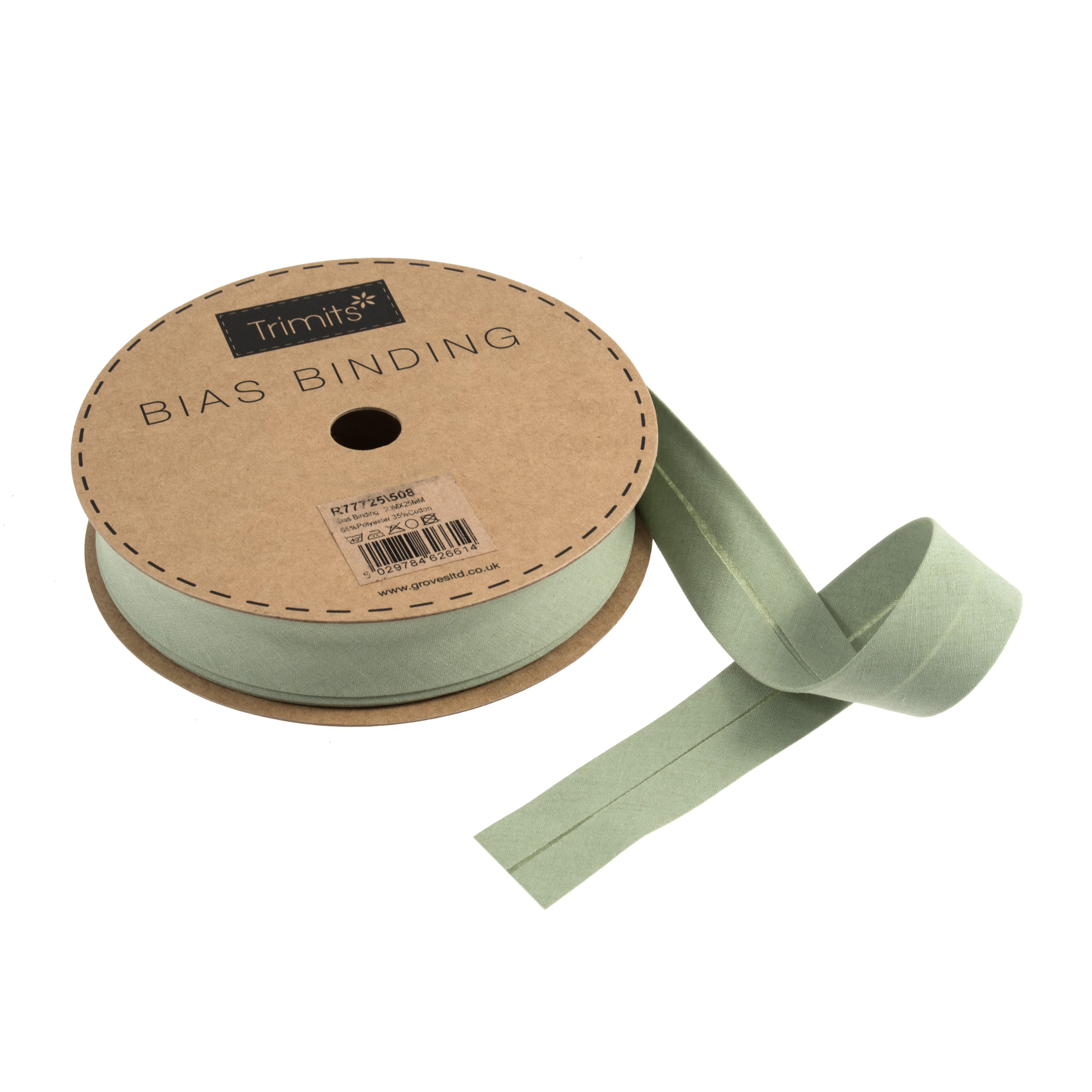 Trimits Polycotton Bias Binding: 25mm - per metre