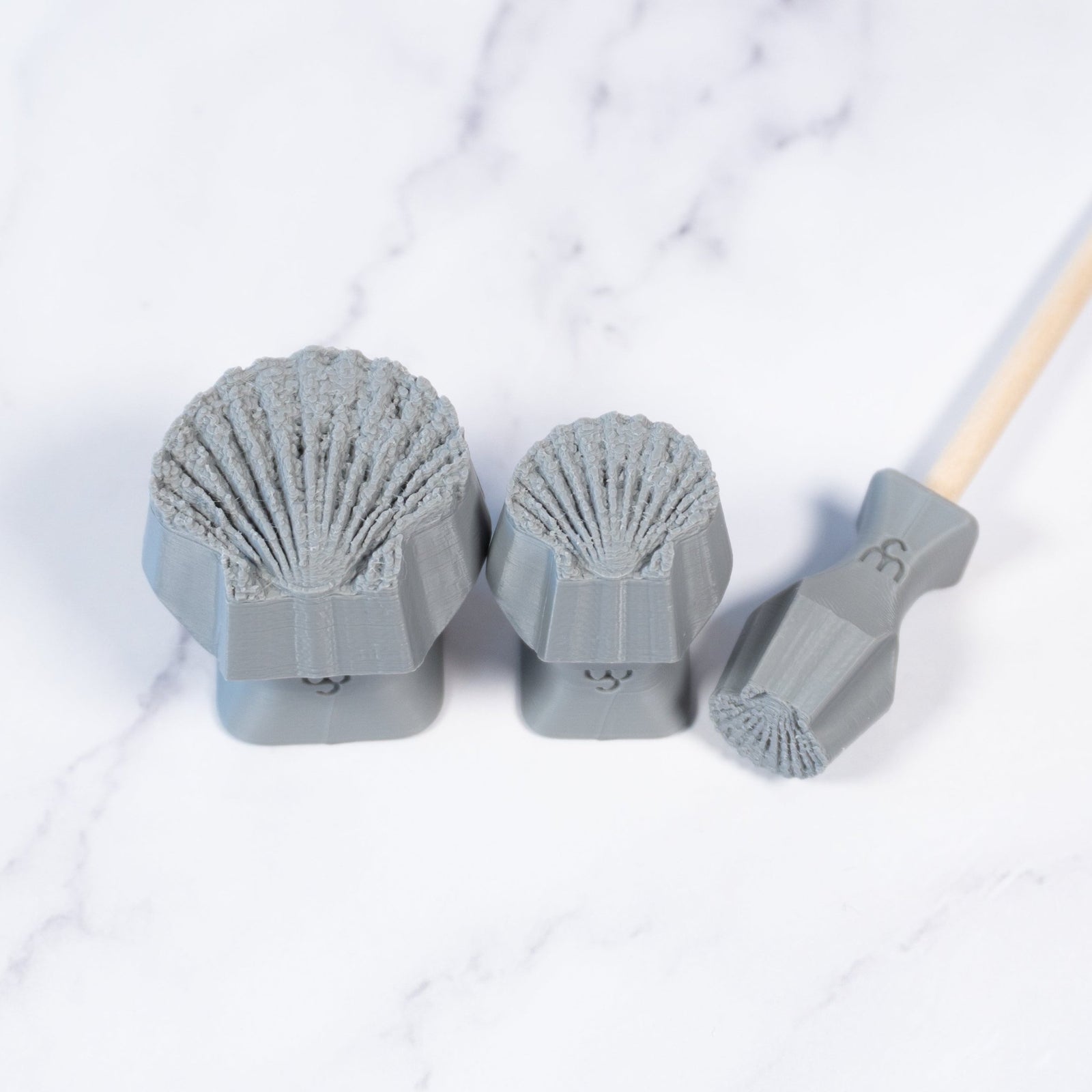 Scallop Shell Stamp - Photo Textured - Style 1 | Buy Online from The Home Crafters