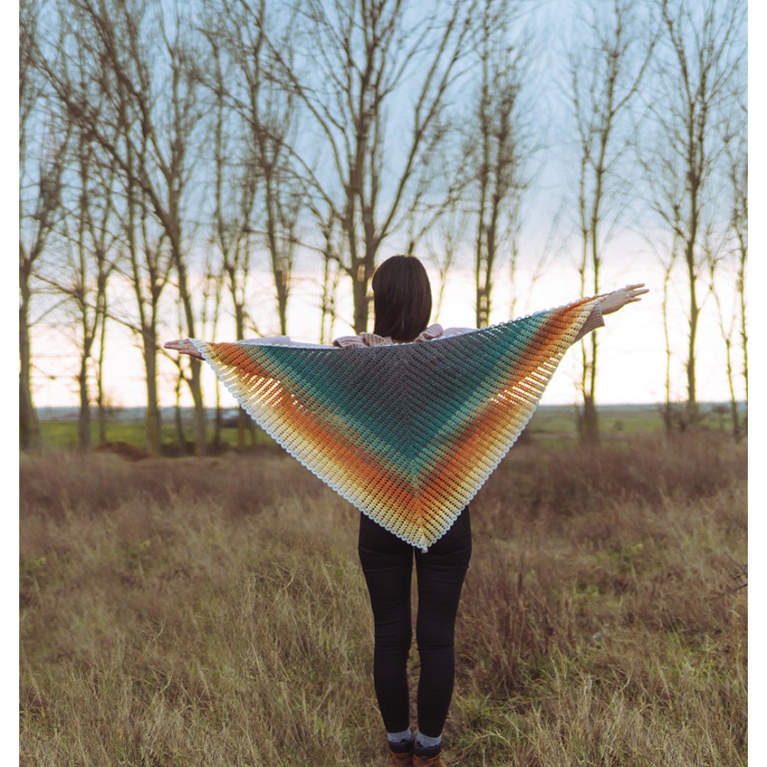 Loop'nCraft Triangle Shawl Scarf Crochet Kit | Buy Online from The Home Crafters
