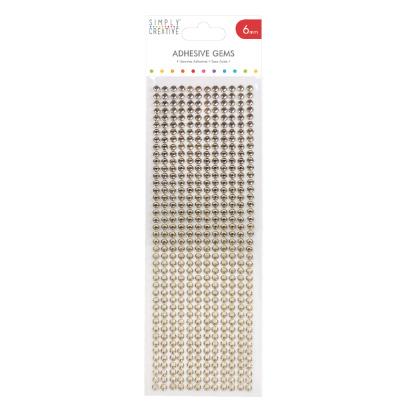 Simply Creative 6mm Adhesive Gems - 504pk