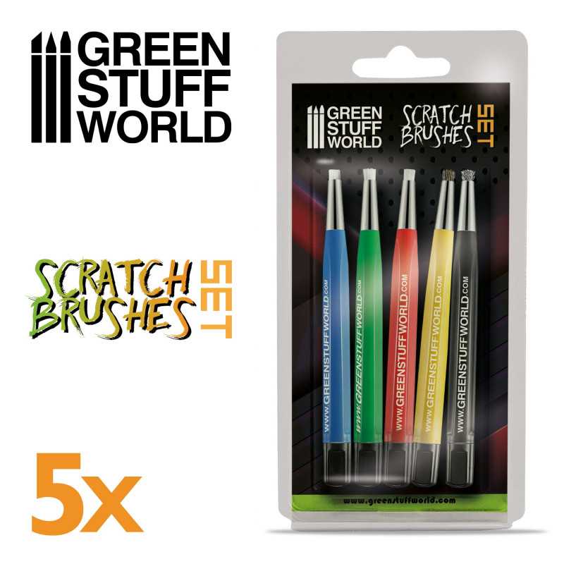 Green Stuff World: Scratch Brush Pen Set - 5pc | Buy Online from The Home Crafters