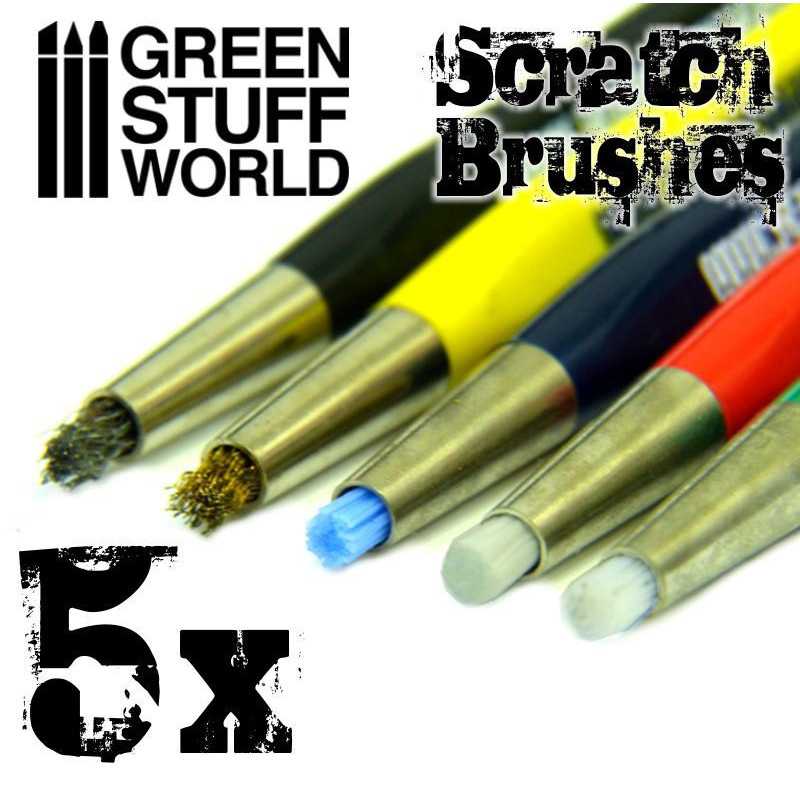 Green Stuff World: Scratch Brush Pen Set - 5pc | Buy Online from The Home Crafters