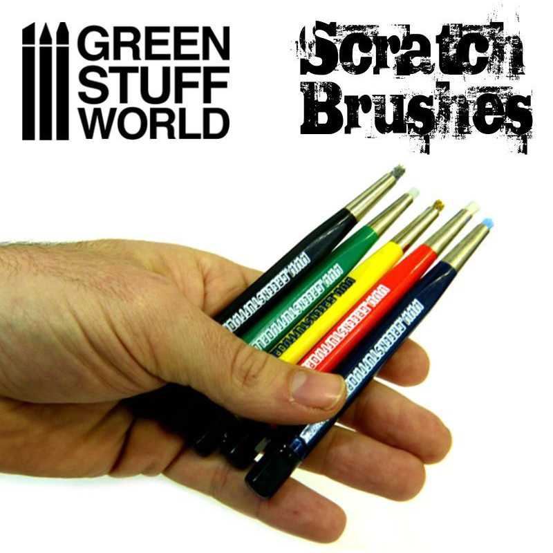 Green Stuff World: Scratch Brush Pen Set - 5pc | Buy Online from The Home Crafters