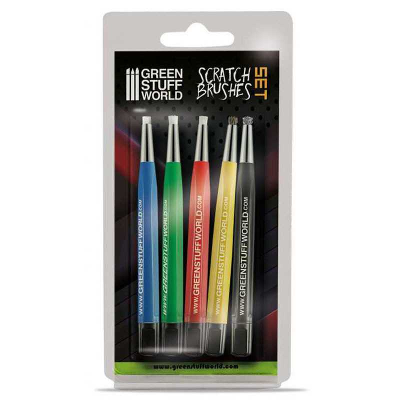 Green Stuff World: Scratch Brush Pen Set - 5pc