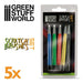 Green Stuff World: Scratch Brush Pen Set - 5pc | Buy Online from The Home Crafters