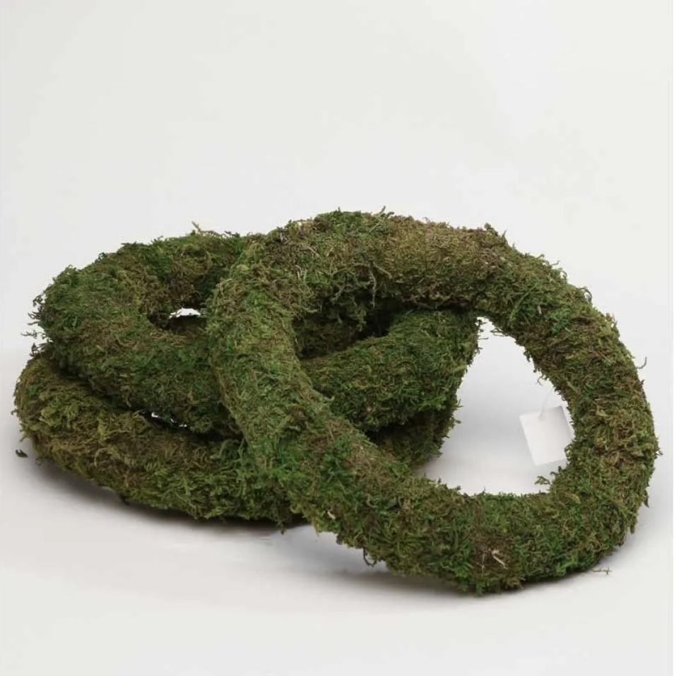 Green Moss Wreath Ring Form - various sizes
