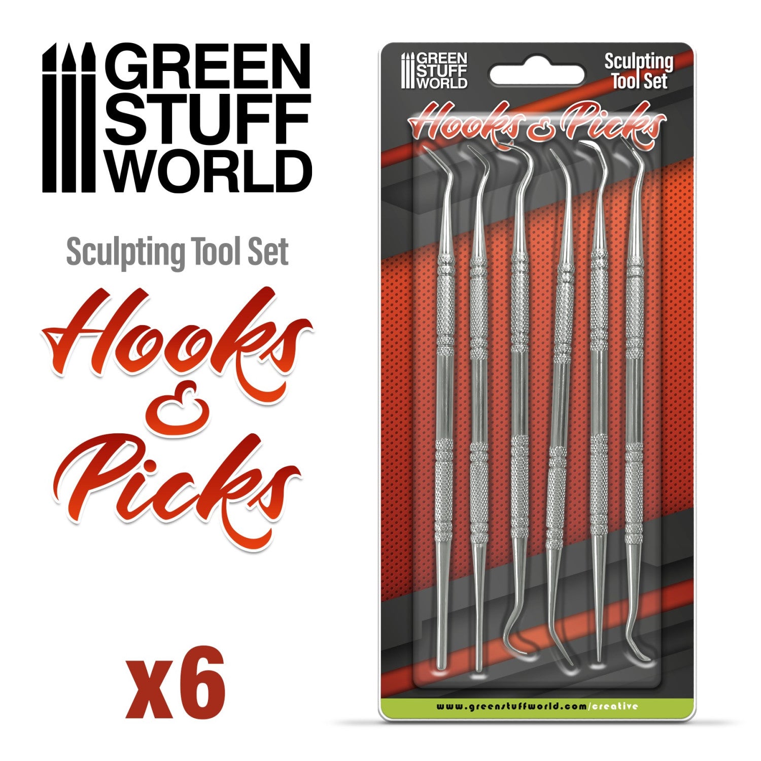 Sculpting Hooks & Picks Set - 6pc