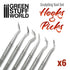 Sculpting Hooks & Picks Set - 6pc