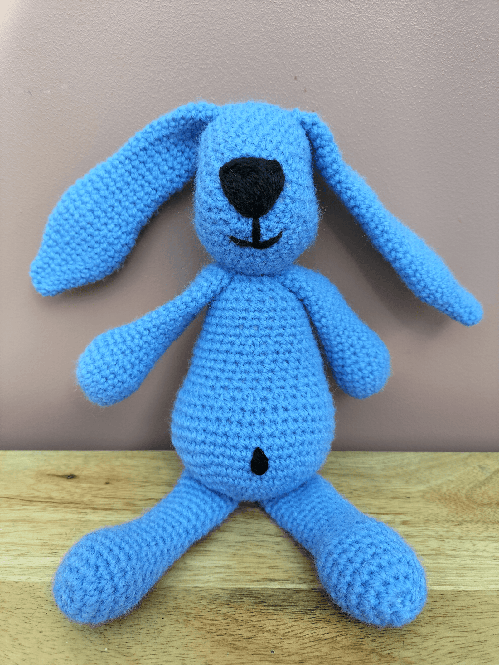 Handmade Crochet Toy: Baby the Bunny - various colours
