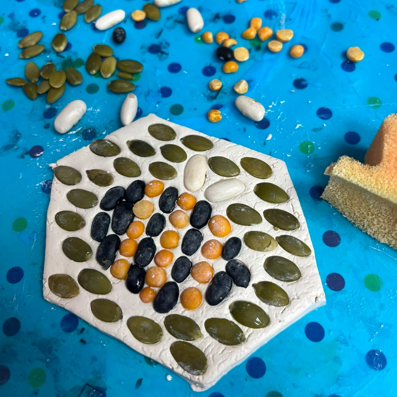 Kids Craft Workshops: Clay & Seed Mosaic Tiles - Friday 24th July | Buy Online from The Home Crafters