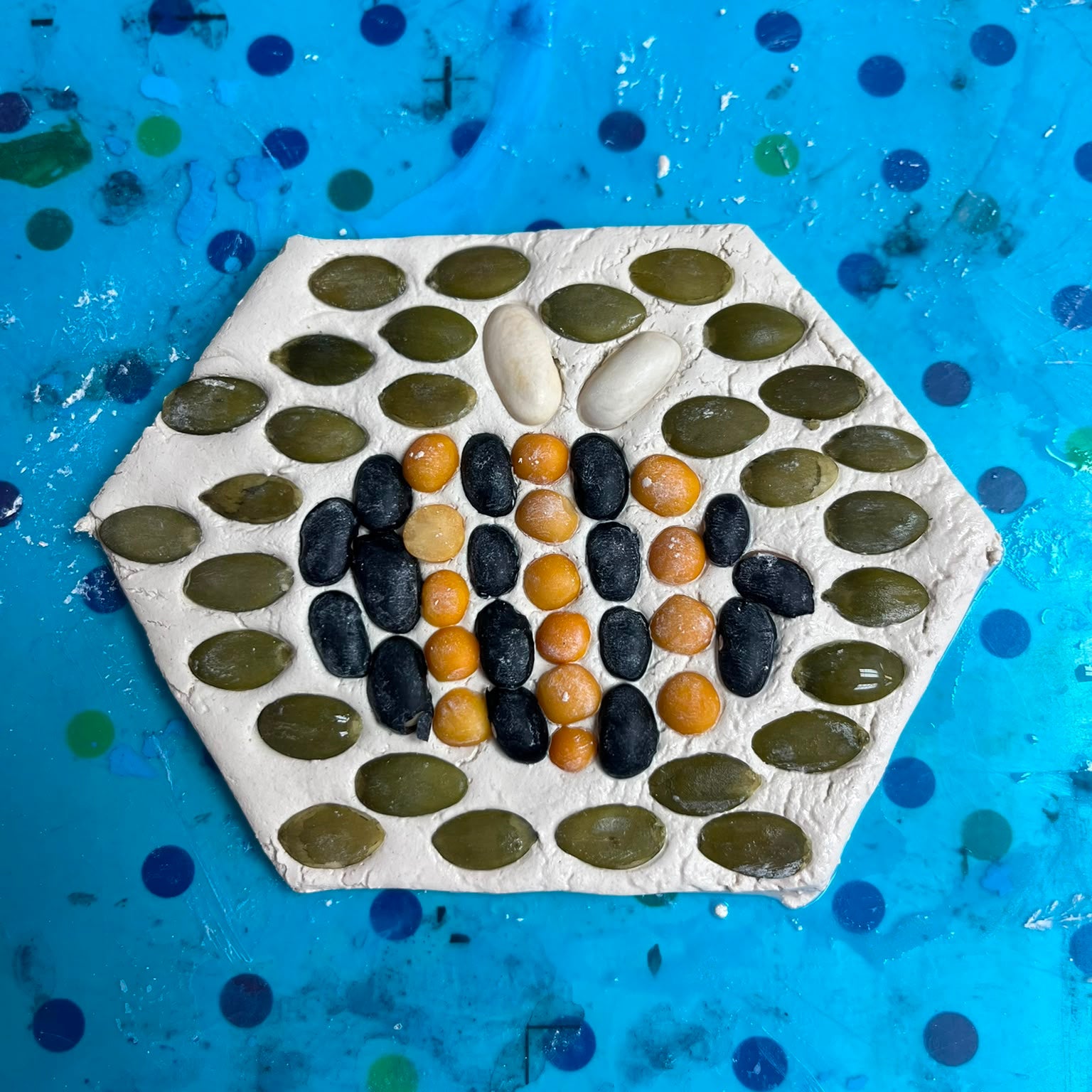 Kids Craft Workshops: Clay & Seed Mosaic Tiles - Friday 24th July | Buy Online from The Home Crafters