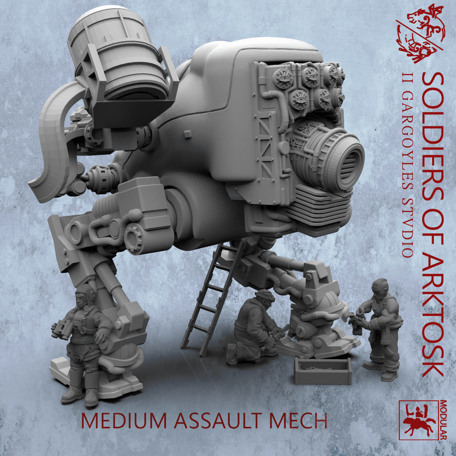 Soldiers of Arktosk - Medium Assault Mech | Modular War Machine for the Battlefield | Buy Online from The Home Crafters