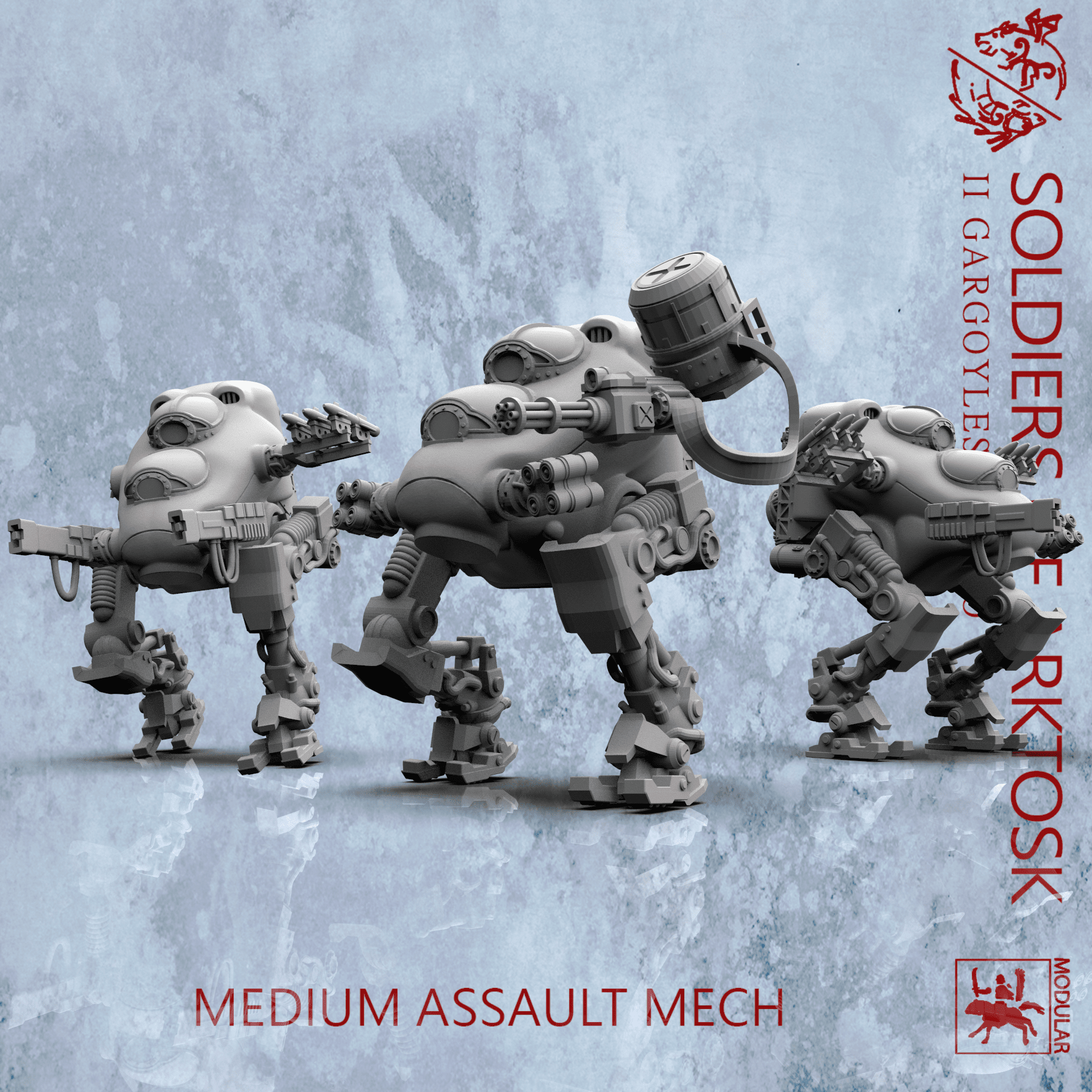 Soldiers of Arktosk - Medium Assault Mech | Modular War Machine for the Battlefield | Buy Online from The Home Crafters