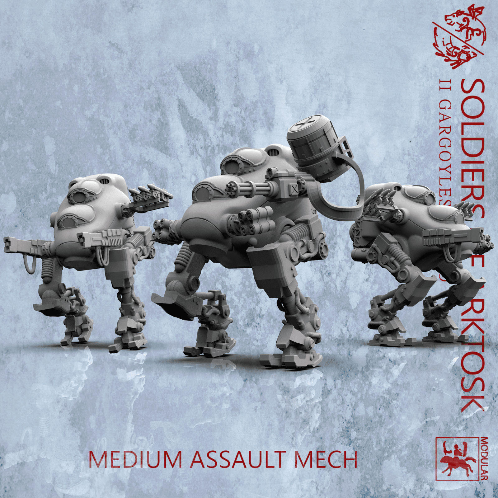 Soldiers of Arktosk - Medium Assault Mech | Modular War Machine for the Battlefield | Buy Online from The Home Crafters