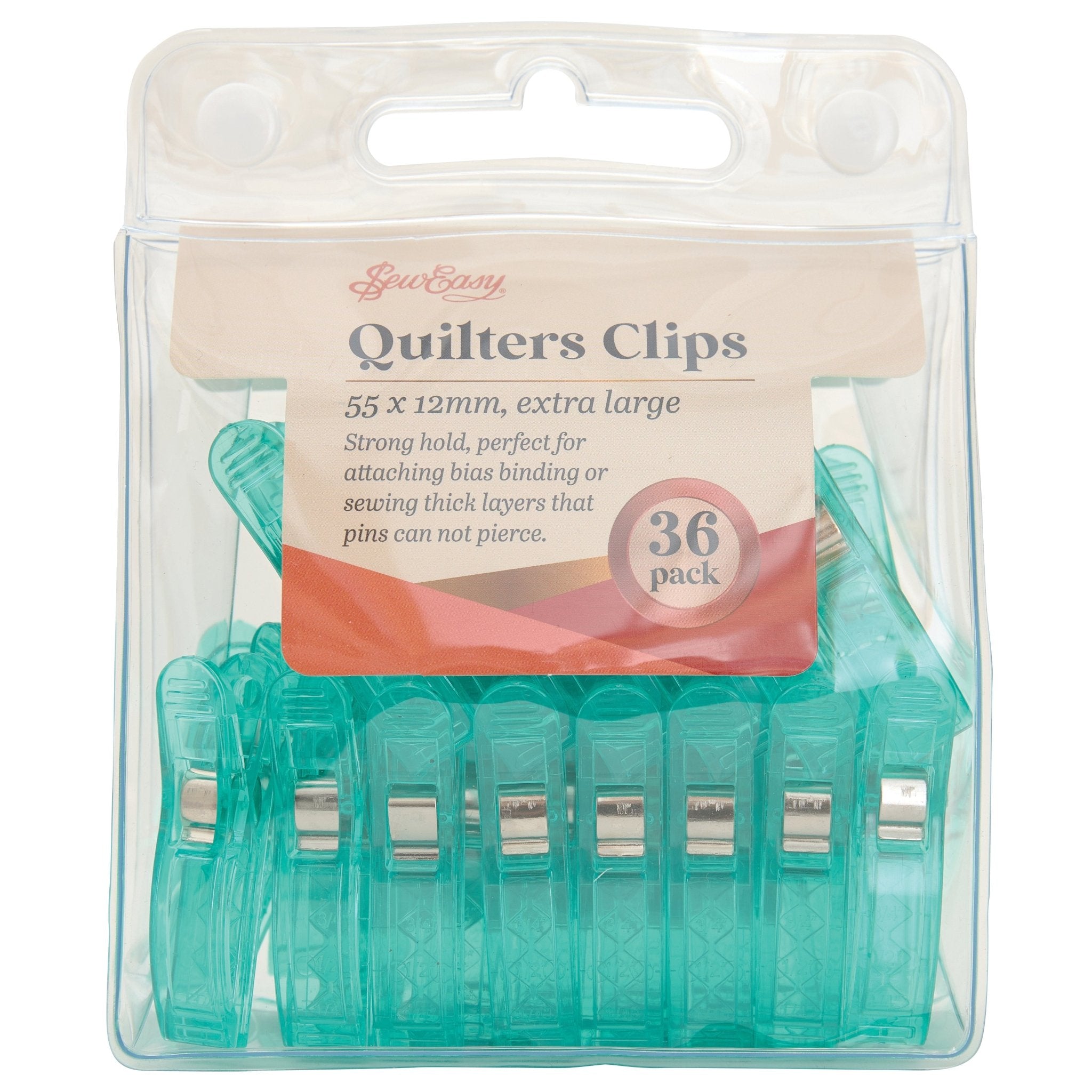 Sew Easy: Extra Large Quilters Clips - 36pc | Buy Online from The Home Crafters