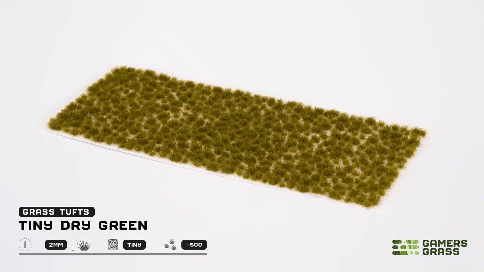 Gamers Grass Tiny (2mm) Grass Tufts - Dry Green | Buy Online from The Home Crafters