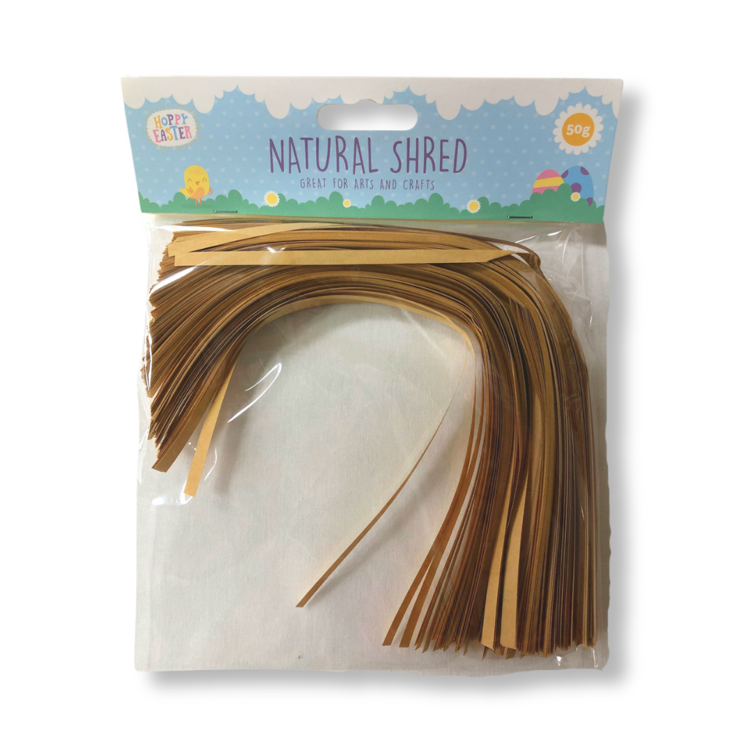 Easter Natural Shredded Tissue Paper Strips - 50g