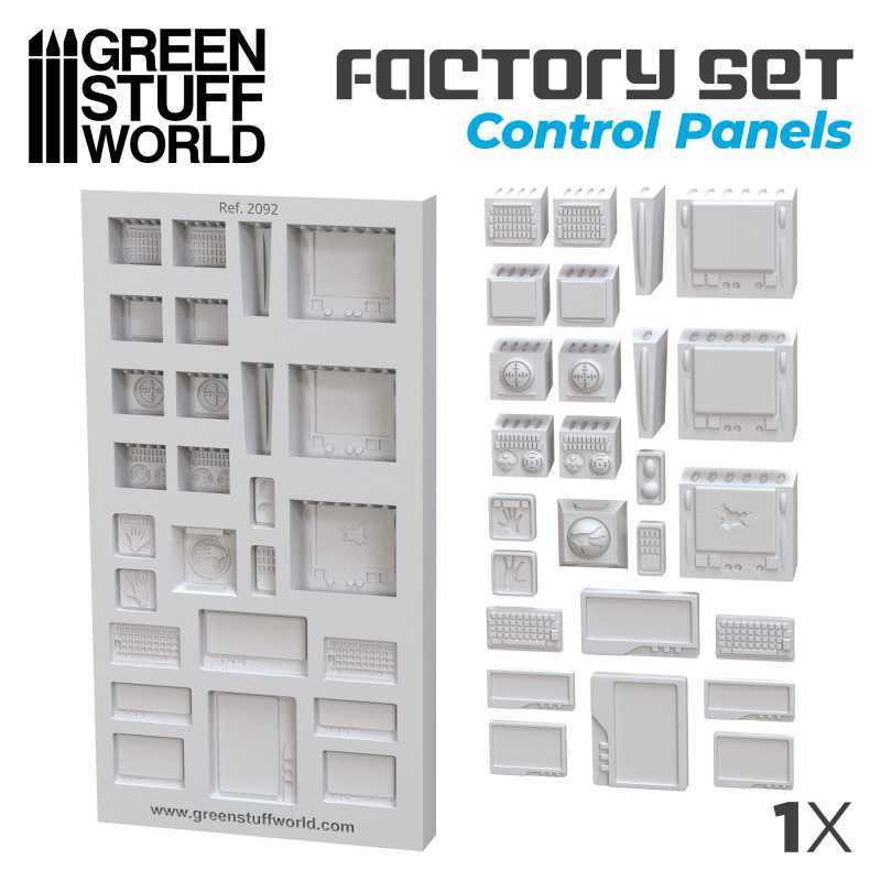 Green Stuff World: Silicone Molds - Control Panels | Buy Online from The Home Crafters