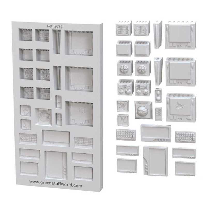 Green Stuff World: Silicone Molds - Control Panels | Buy Online from The Home Crafters