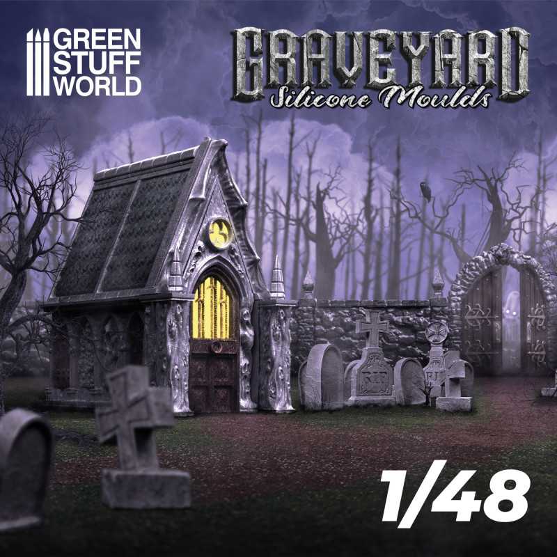 Green Stuff World: Silicone Molds - 1:48 scale Graveyard Set | Buy Online from The Home Crafters