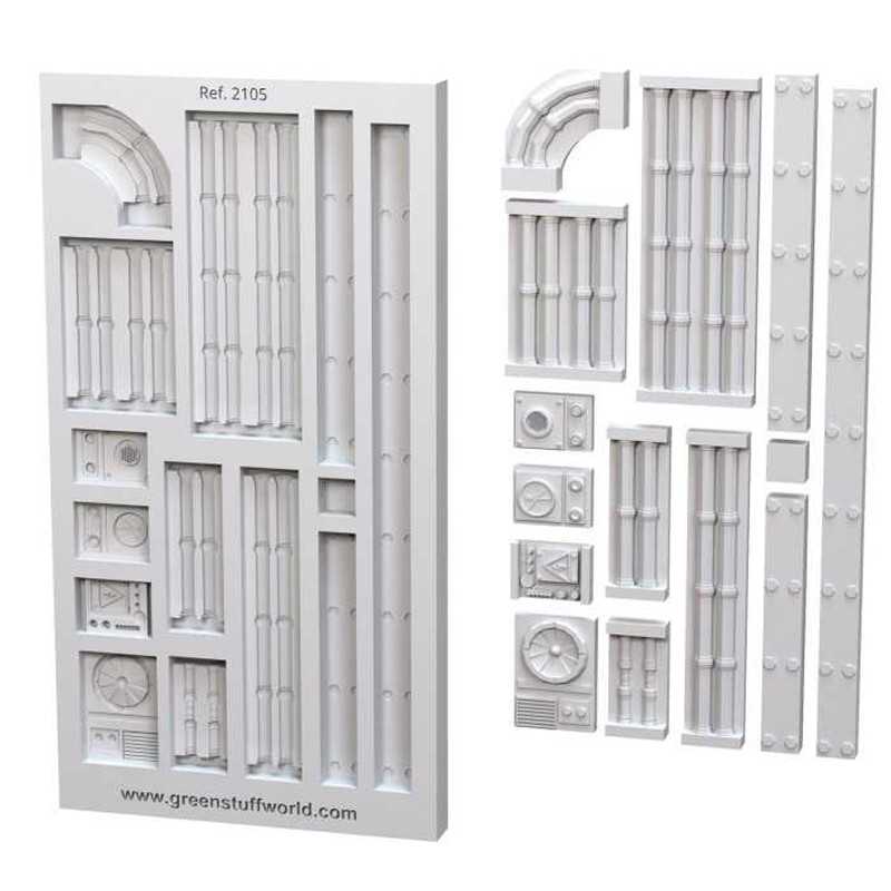 Green Stuff World: Silicone Molds - Pipe Circuits | Buy Online from The Home Crafters