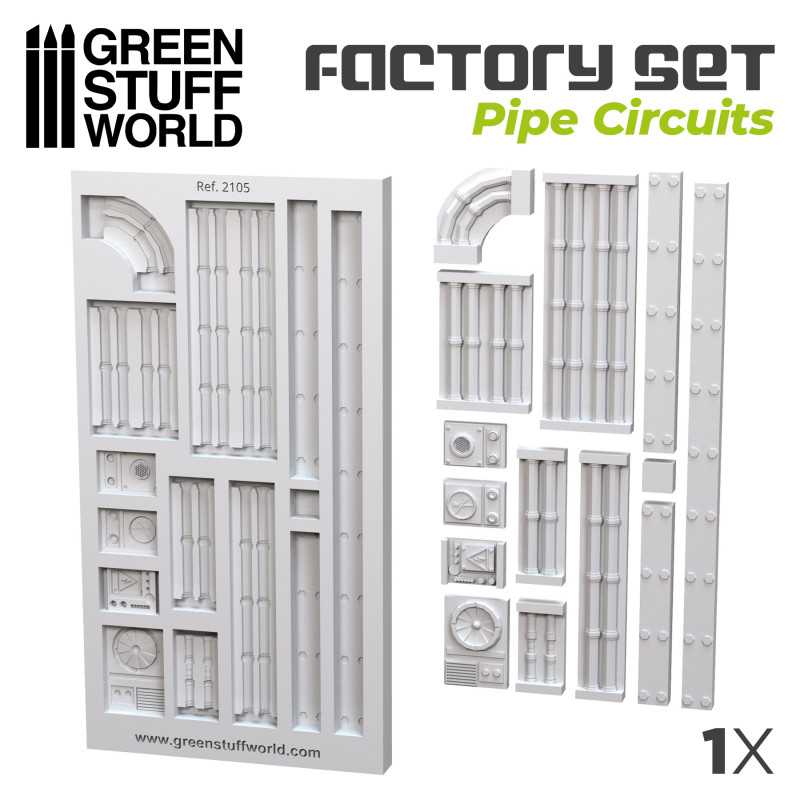 Green Stuff World: Silicone Molds - Pipe Circuits | Buy Online from The Home Crafters