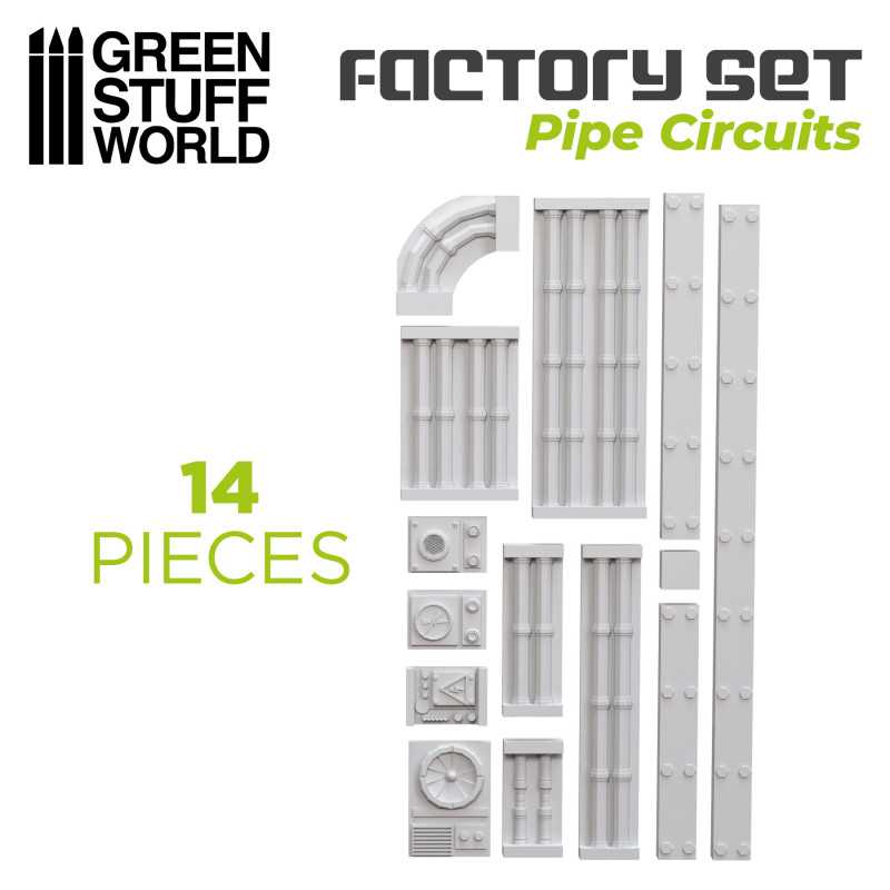 Green Stuff World: Silicone Molds - Pipe Circuits | Buy Online from The Home Crafters