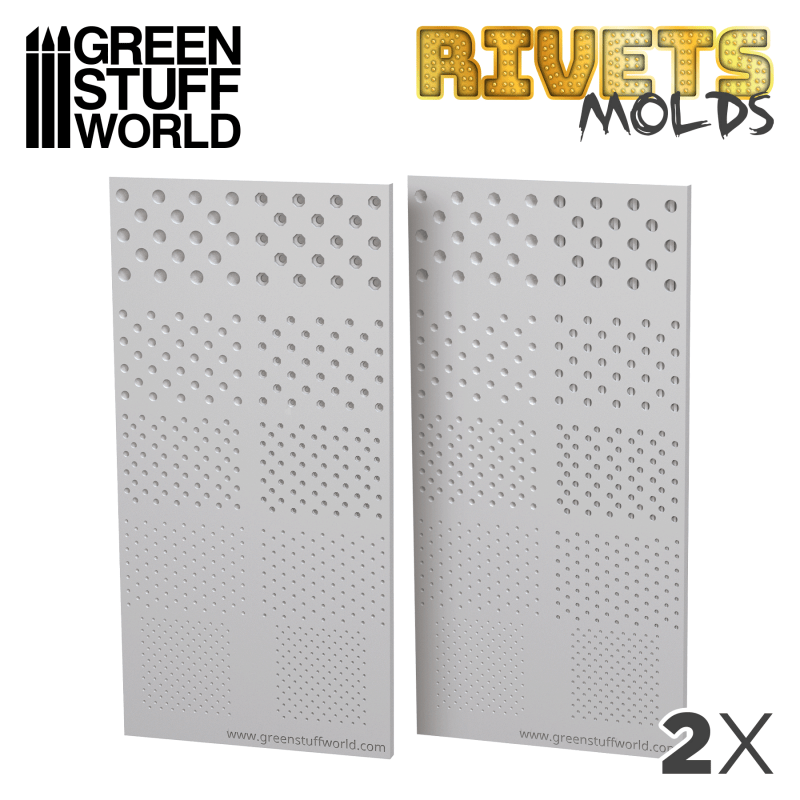 Green Stuff World: Silicone Molds - Rivets | Buy Online from The Home Crafters