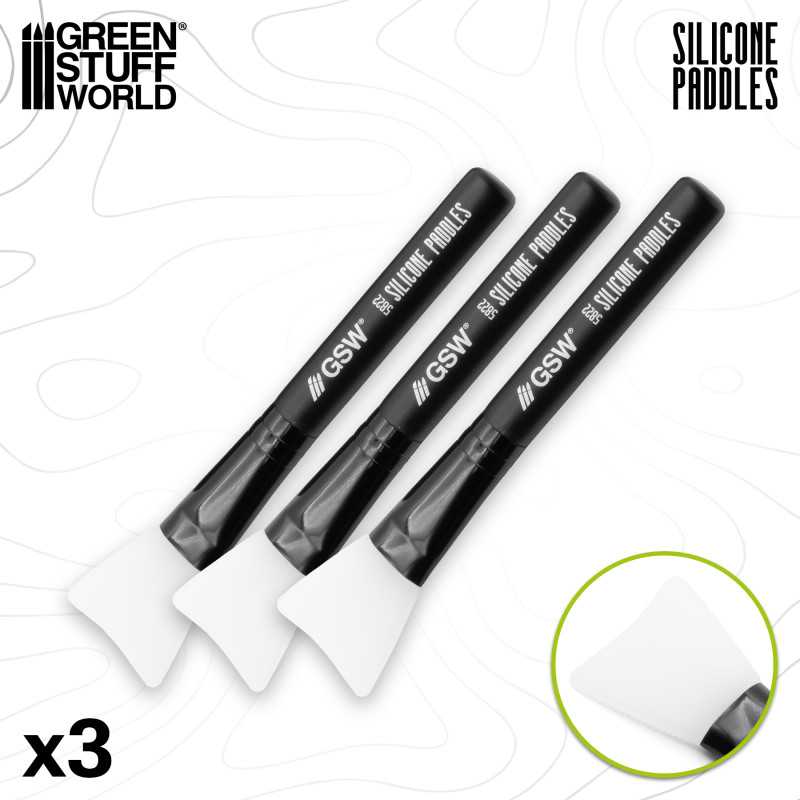 Green Stuff World: Silicone Paddle Applicator Spreaders x3 | Buy Online from The Home Crafters