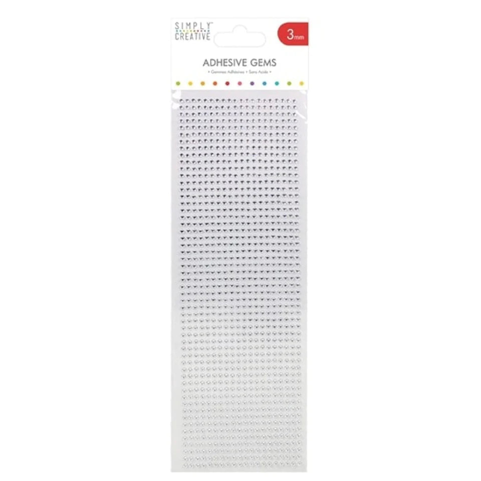Simply Creative 3mm Adhesive Gems - 1080pk