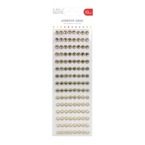 Simply Creative 10mm Adhesive Gems - 120pk | Buy Online from The Home Crafters