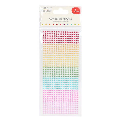 Simply Creative 3mm Adhesive Pearls - 800pk | Buy Online from The Home Crafters