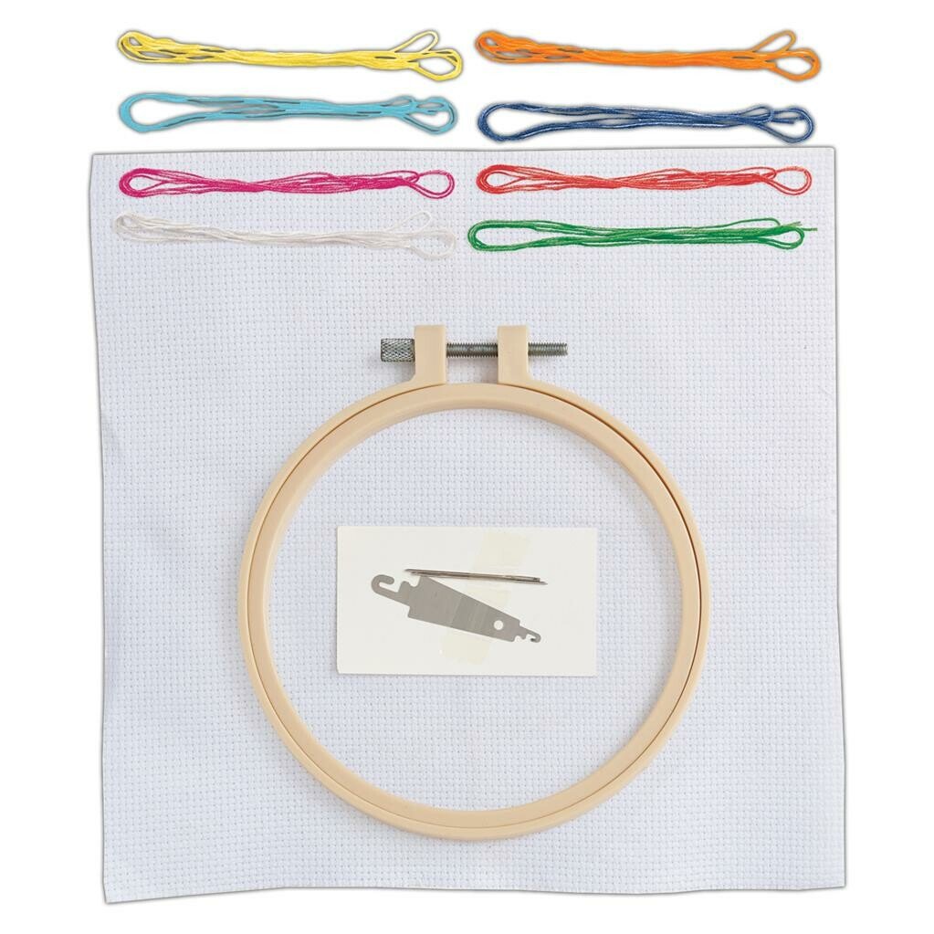 Simply Make Cross Stitch Kit - Boho Rainbow | Buy Online from The Home Crafters