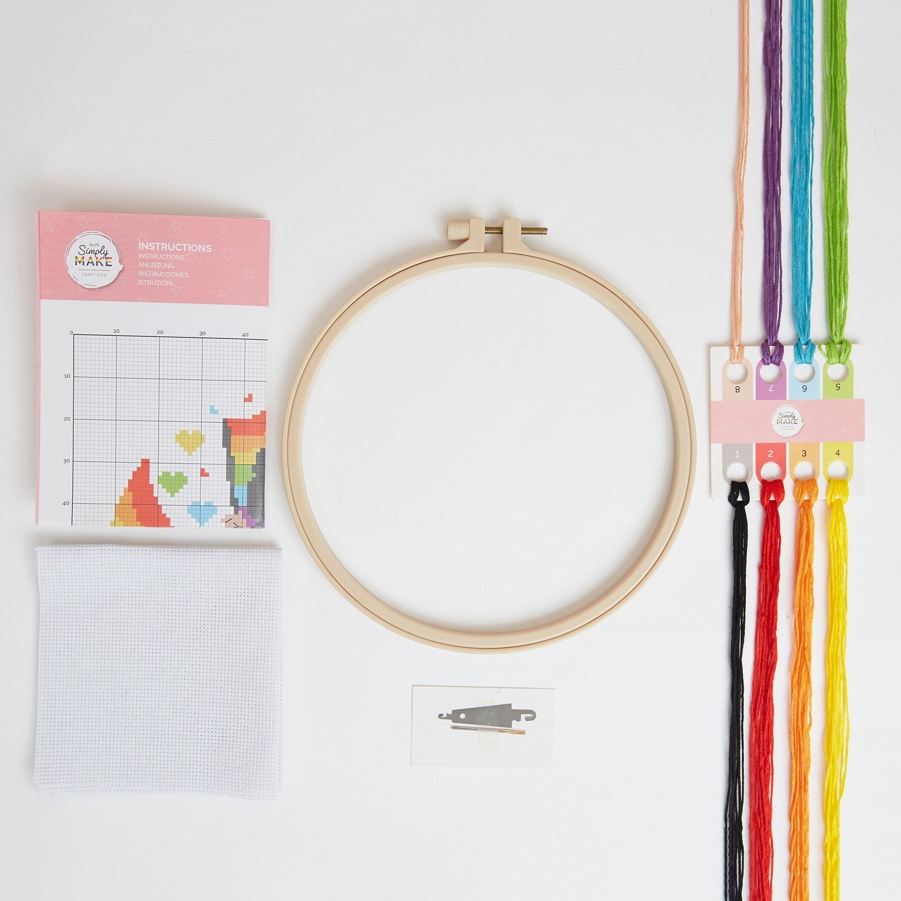 Simply Make Cross Stitch Kit - Person with Flag | Buy Online from The Home Crafters