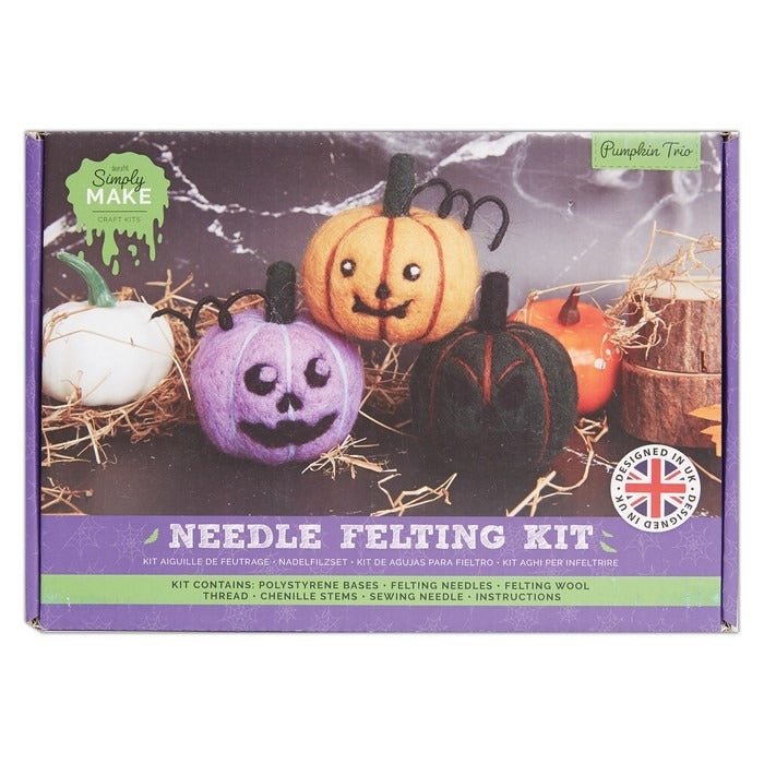 Simply Make Needle Felting Craft Kit - Needle Felting Trio | Buy Online from The Home Crafters