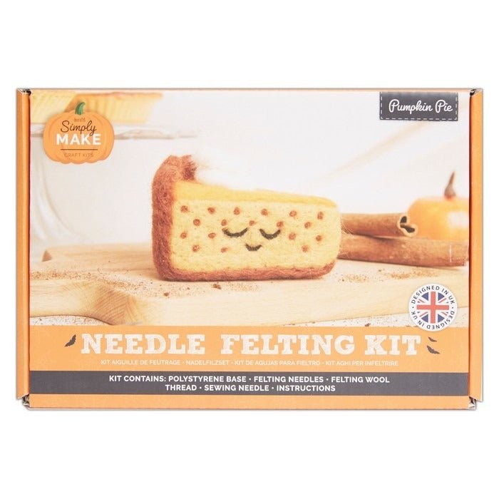Simply Make Needle Felting Craft Kit - Pumpkin Pie | Buy Online from The Home Crafters