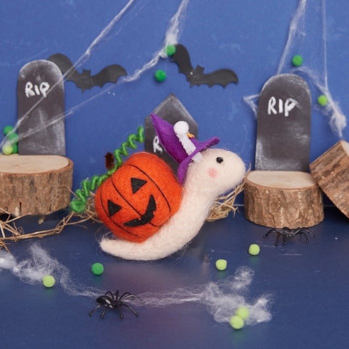Simply Make Needle Felting Craft Kit - Pumpkin Snail | Buy Online from The Home Crafters
