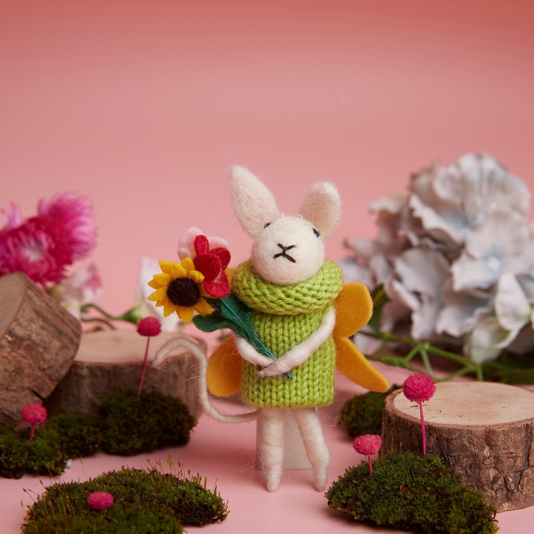 Simply Make: Needle Felting Craft Kit - Summer Fairy Mouse | Buy Online from The Home Crafters