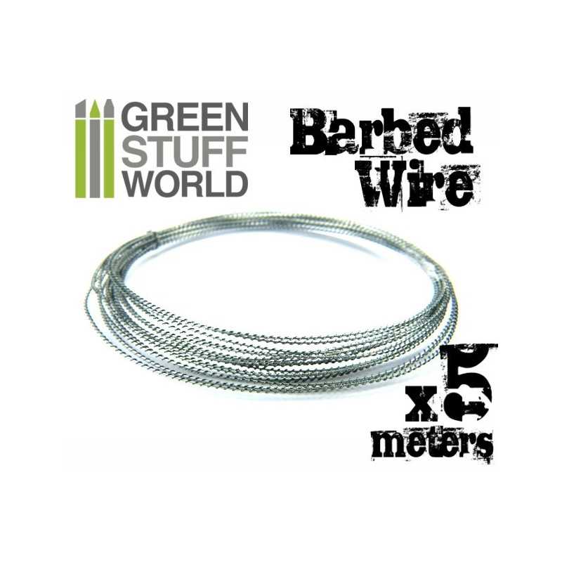 Green Stuff World: 3d Printed Resin Bits Scenery - Simulated Barbed Wire - 1:48 - 1:52 (5m) | Buy Online from The Home Crafters
