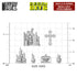 Resin Bits: Skulls & Bones - 1:48-1:35 Skull Cult with Candles - 35pc | Buy Online from The Home Crafters