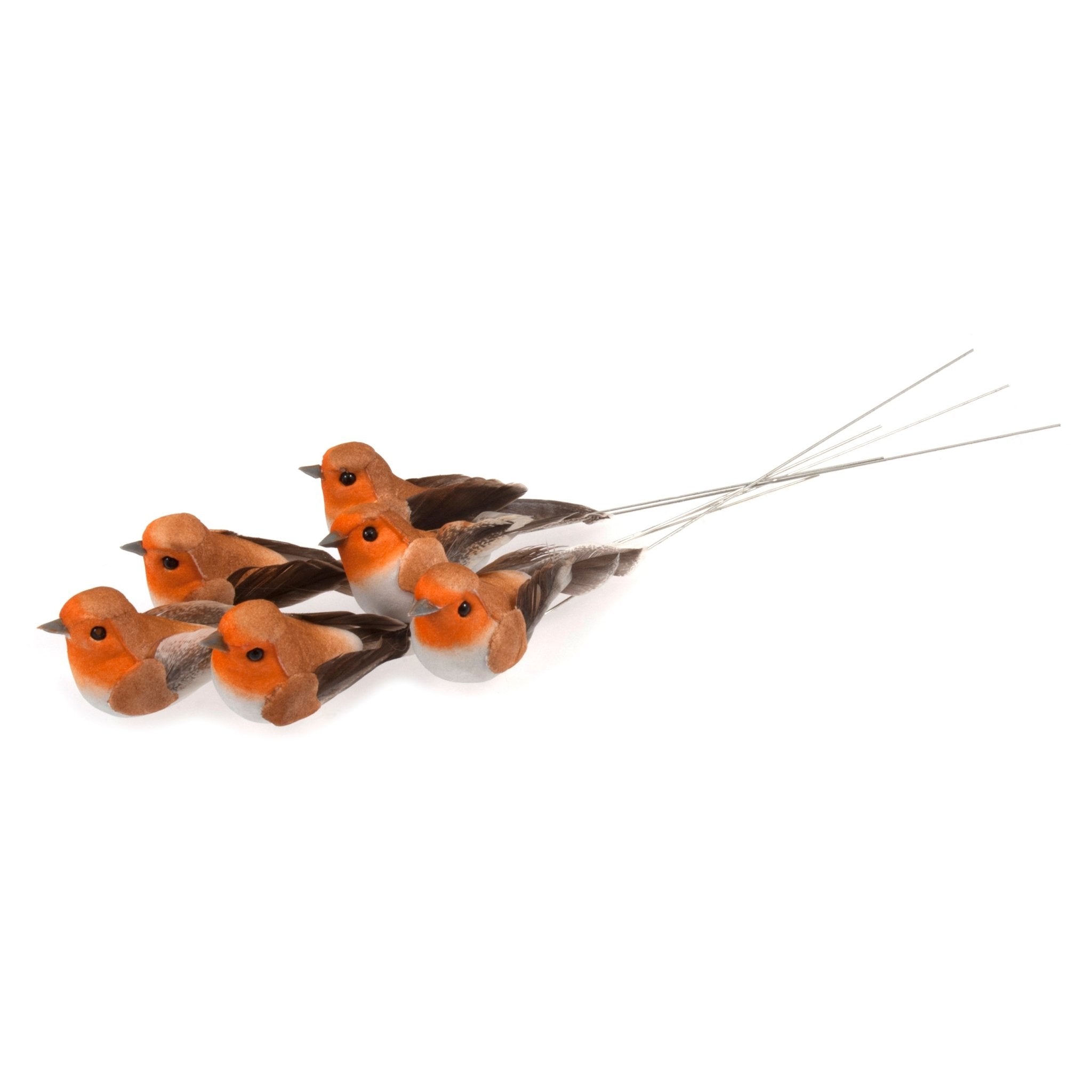 Small Feathered Robin on Wire | Buy Online from The Home Crafters