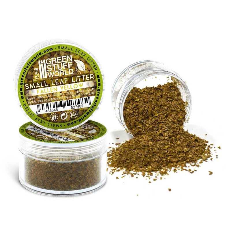 Green Stuff World: Small Leaf Litter - Fallen Yellow | Buy Online from The Home Crafters