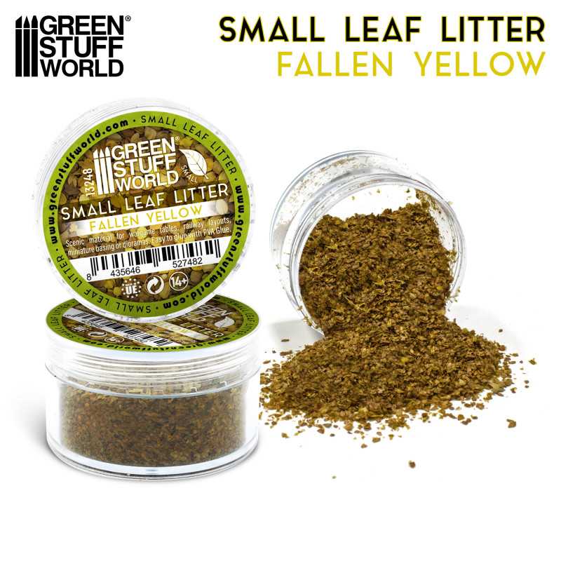 Green Stuff World: Small Leaf Litter - Fallen Yellow | Buy Online from The Home Crafters