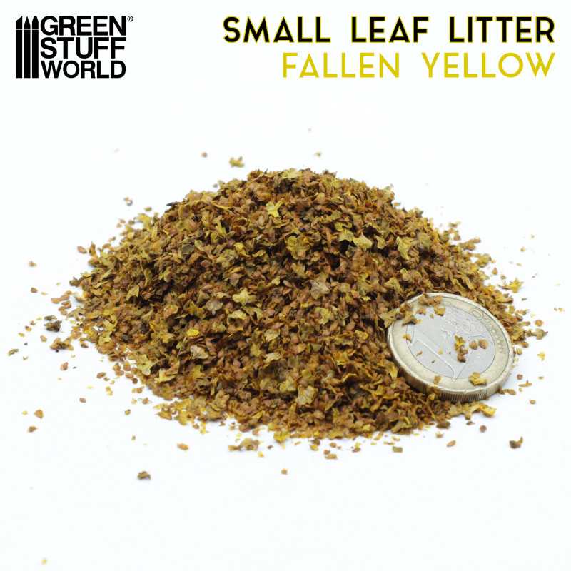 Green Stuff World: Small Leaf Litter - Fallen Yellow | Buy Online from The Home Crafters