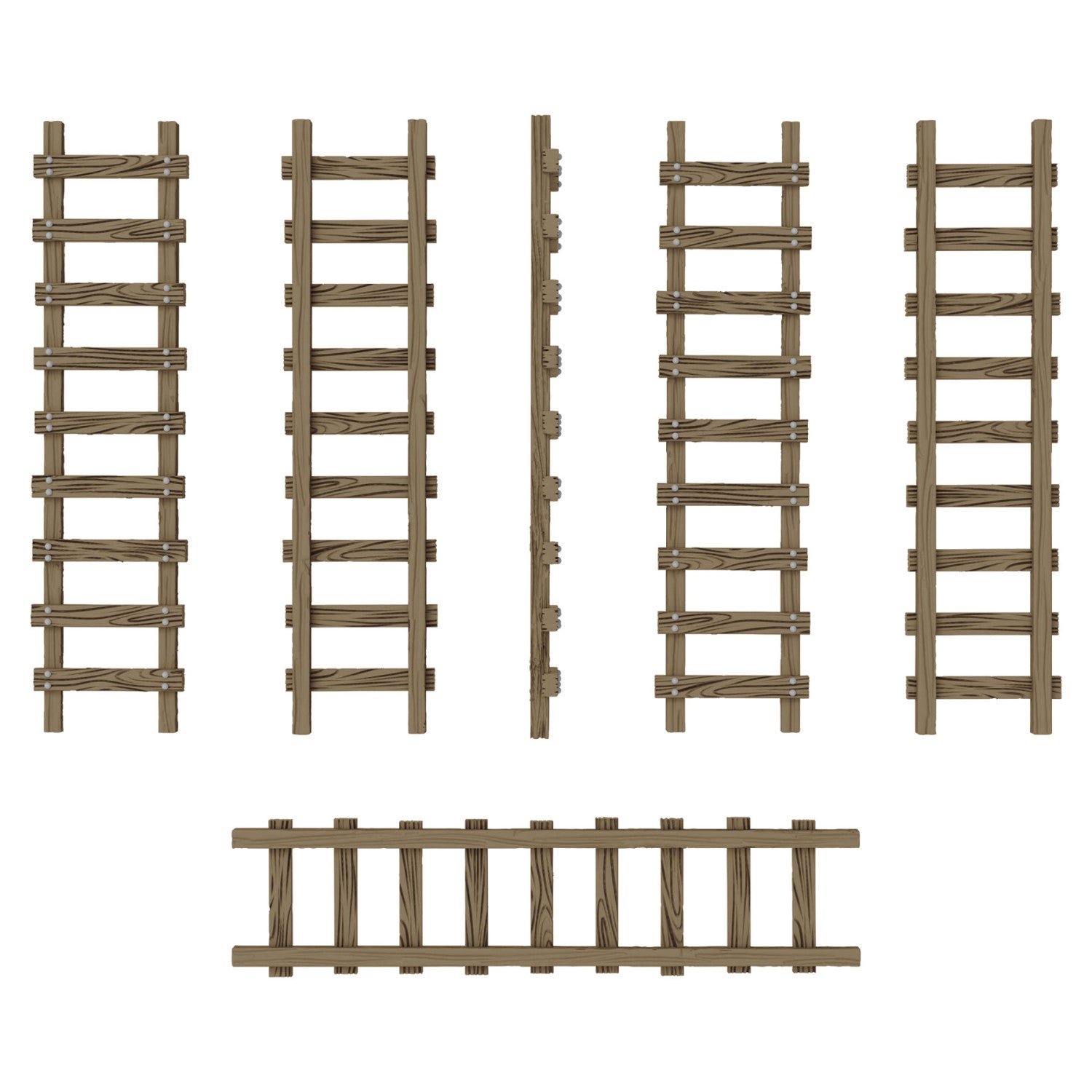 Resin Bits: Dungeons & Fantasy - 1:48-1:35 Small Wooden Ladders - 6pc | Buy Online from The Home Crafters