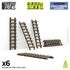 Resin Bits: Dungeons & Fantasy - 1:48-1:35 Small Wooden Ladders - 6pc | Buy Online from The Home Crafters