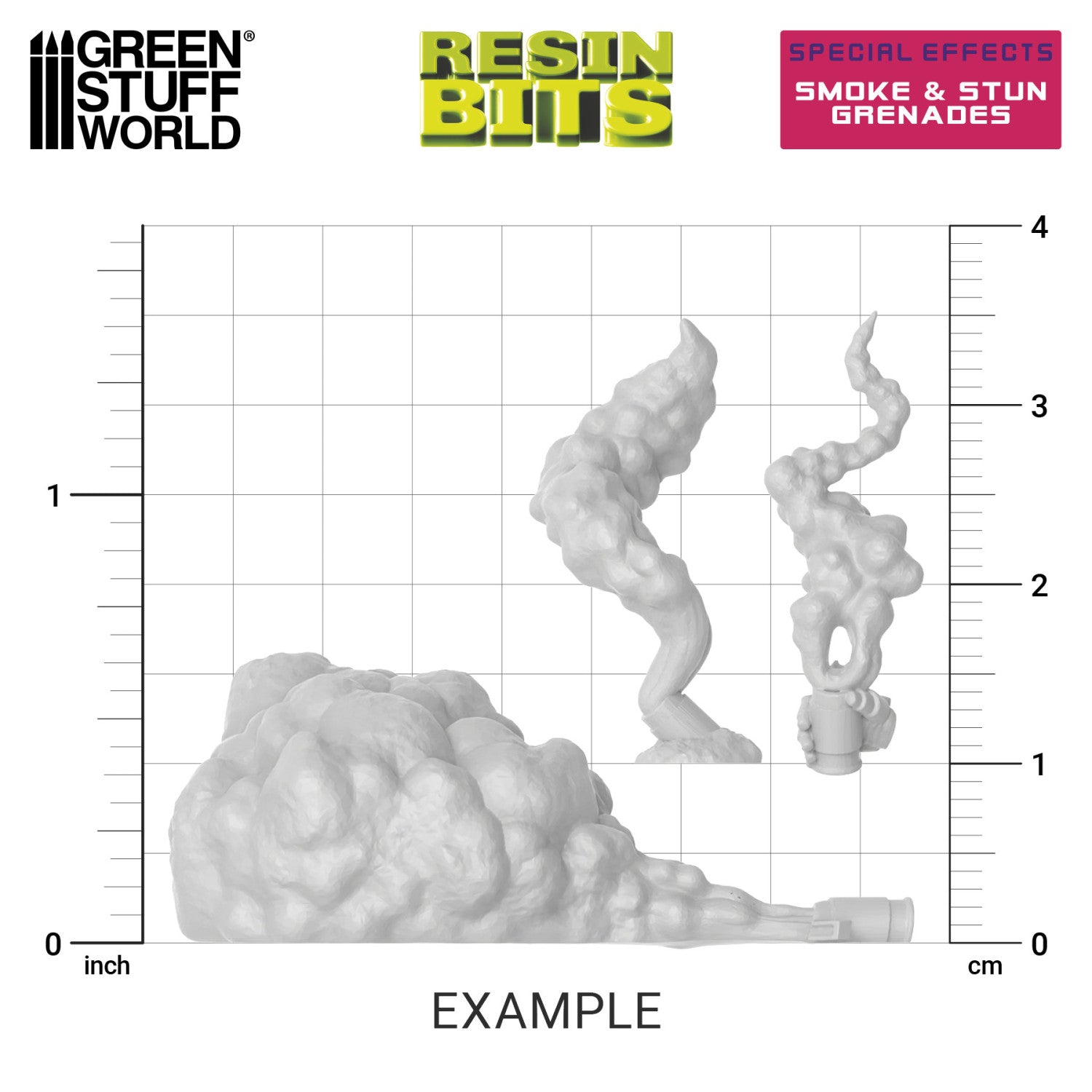 Resin Bits: Special Effects - 1:48 Smoke & Stun Grenades - 12pc | Buy Online from The Home Crafters