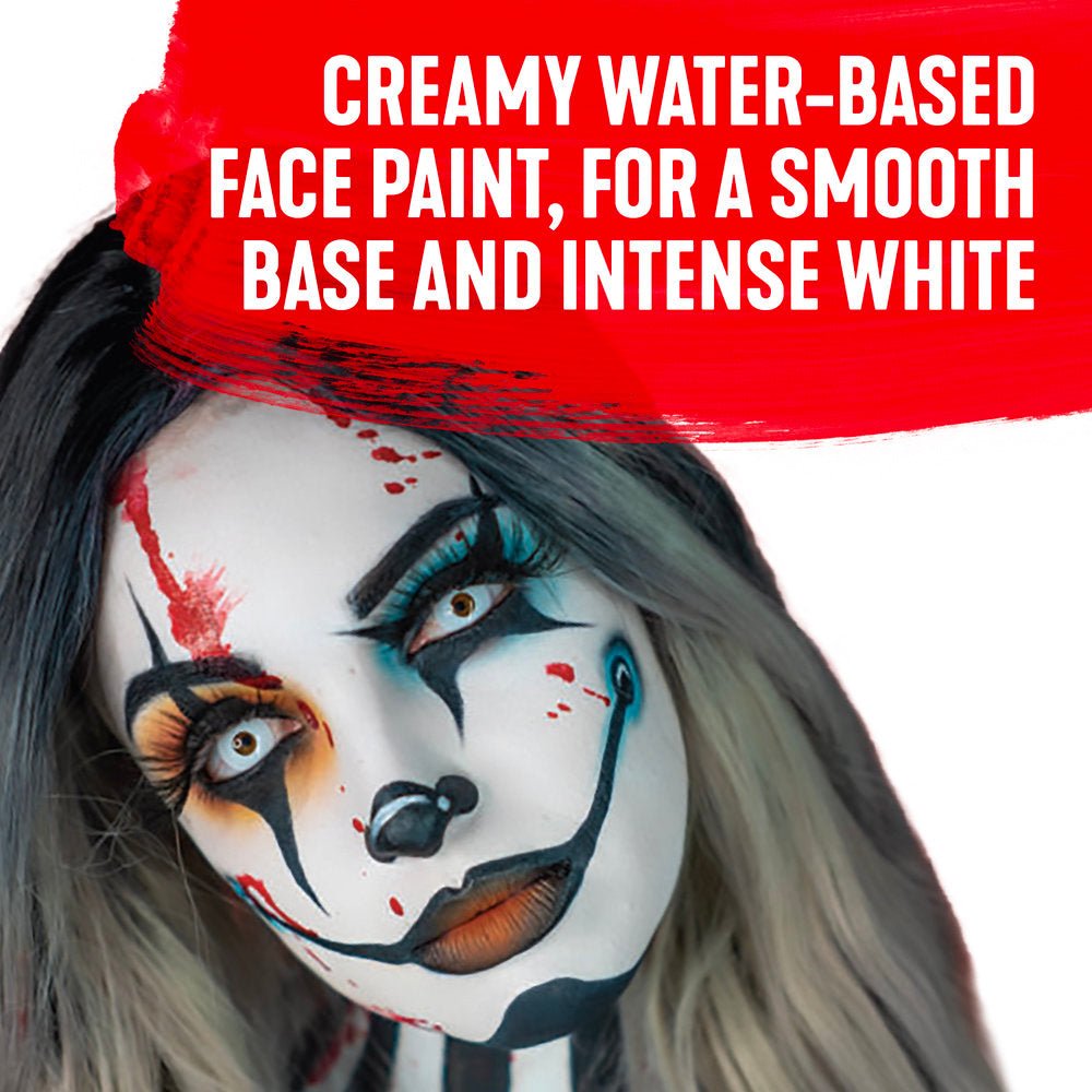 Snazaroo Clown White Face Paint Pot - 50ml | Buy Online from The Home Crafters