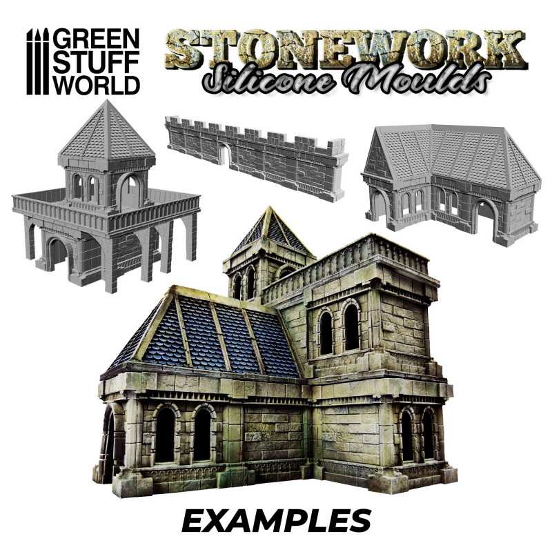 Green Stuff World: Silicone Molds - 1:48 scale Stonework Set | Buy Online from The Home Crafters